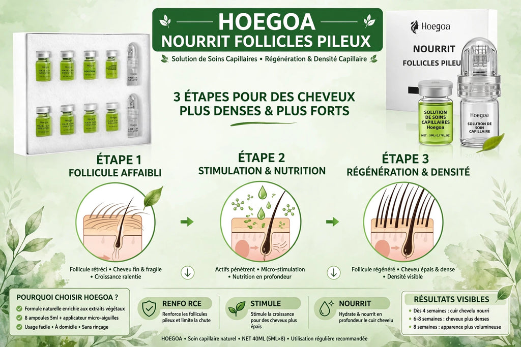 Sérum capillaire essentiel 1/2/3 boîtes pour renforcer les racines,