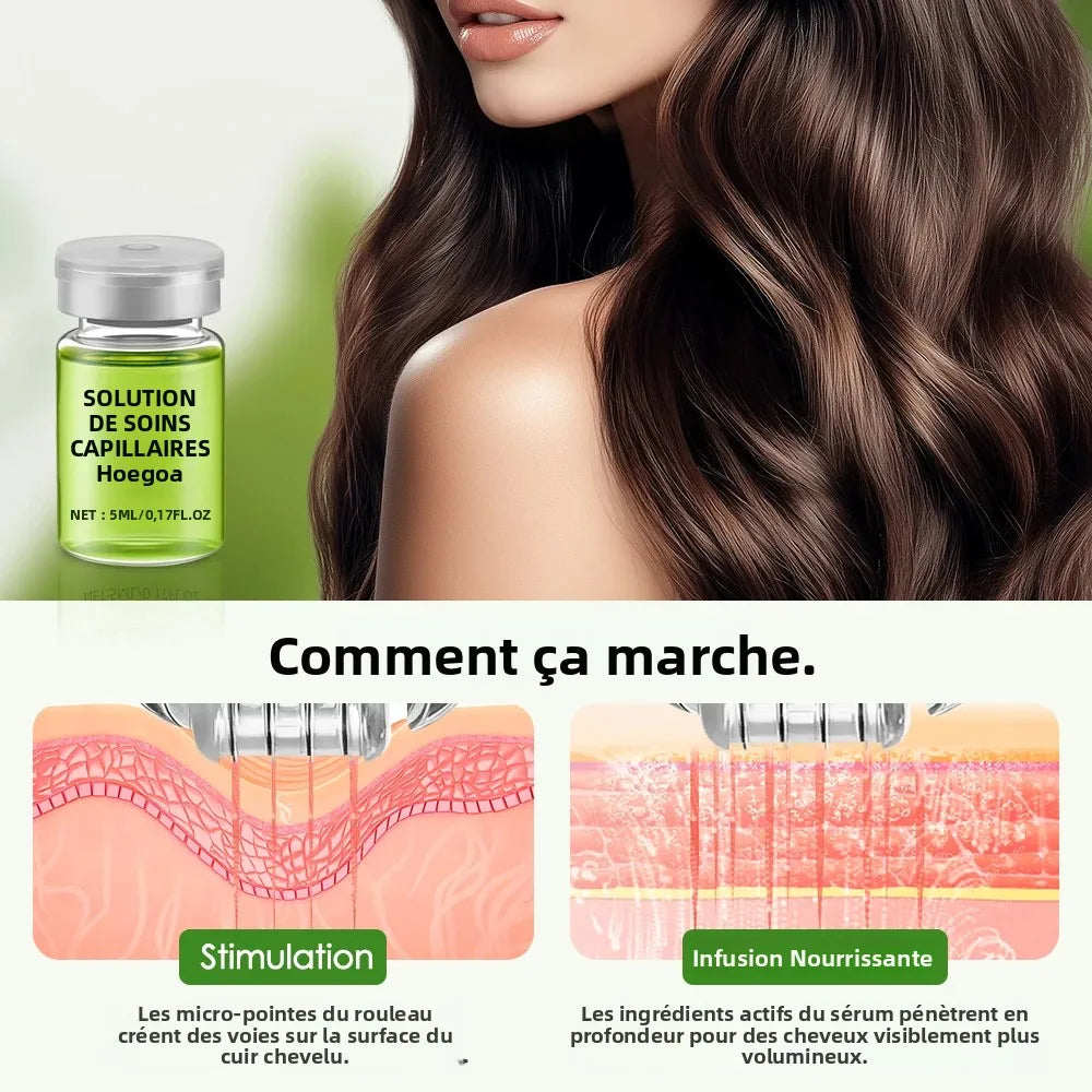 Sérum capillaire essentiel 1/2/3 boîtes pour renforcer les racines, réduire la chute, prévenir la calvitie, nourrir et favoriser la repousse des cheveux.