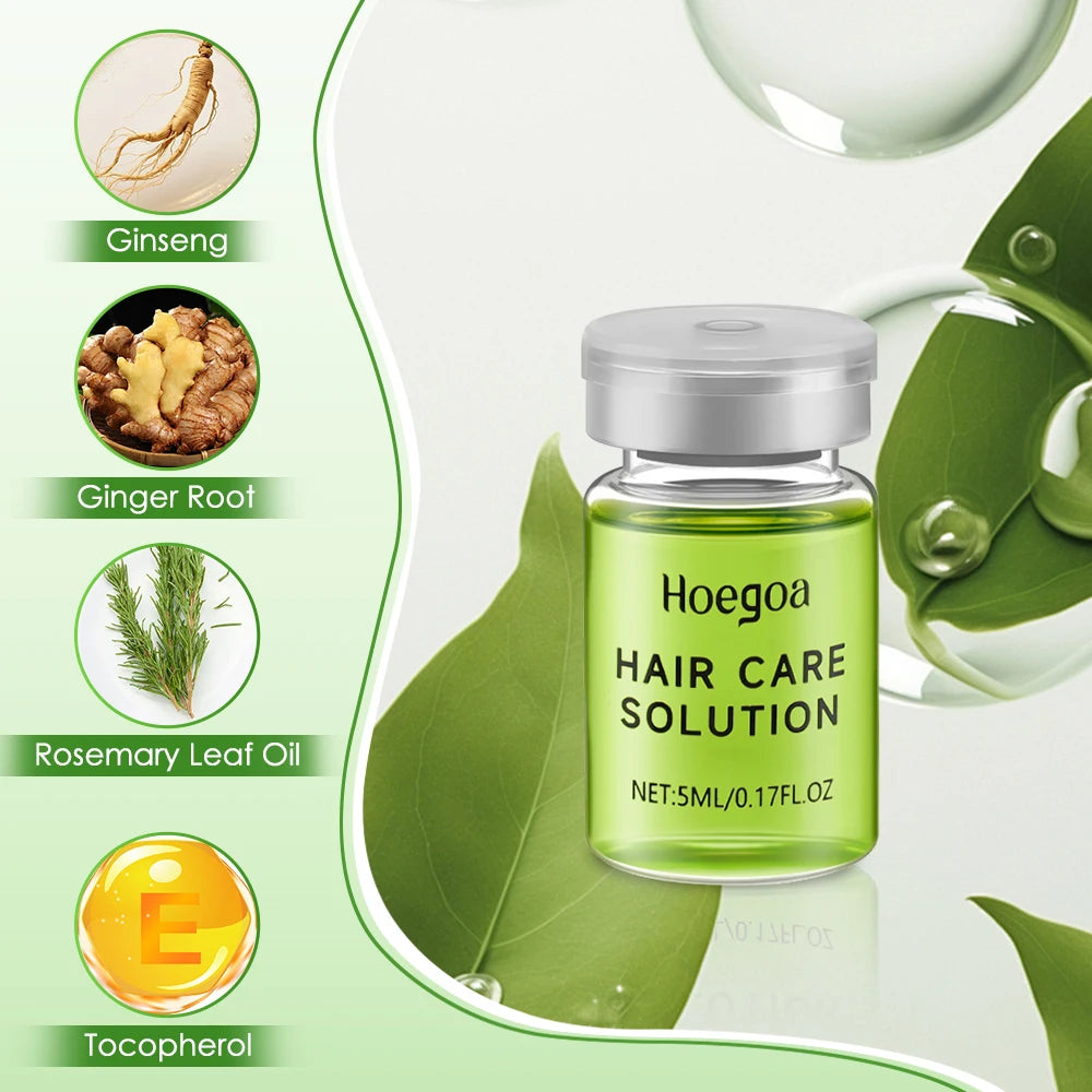 Sérum capillaire essentiel 1/2/3 boîtes pour renforcer les racines, réduire la chute, prévenir la calvitie, nourrir et favoriser la repousse des cheveux.