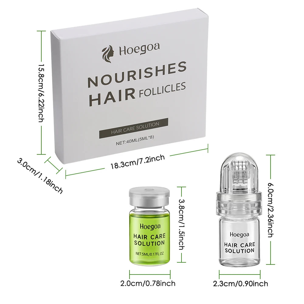 Sérum capillaire essentiel 1/2/3 boîtes pour renforcer les racines, réduire la chute, prévenir la calvitie, nourrir et favoriser la repousse des cheveux.