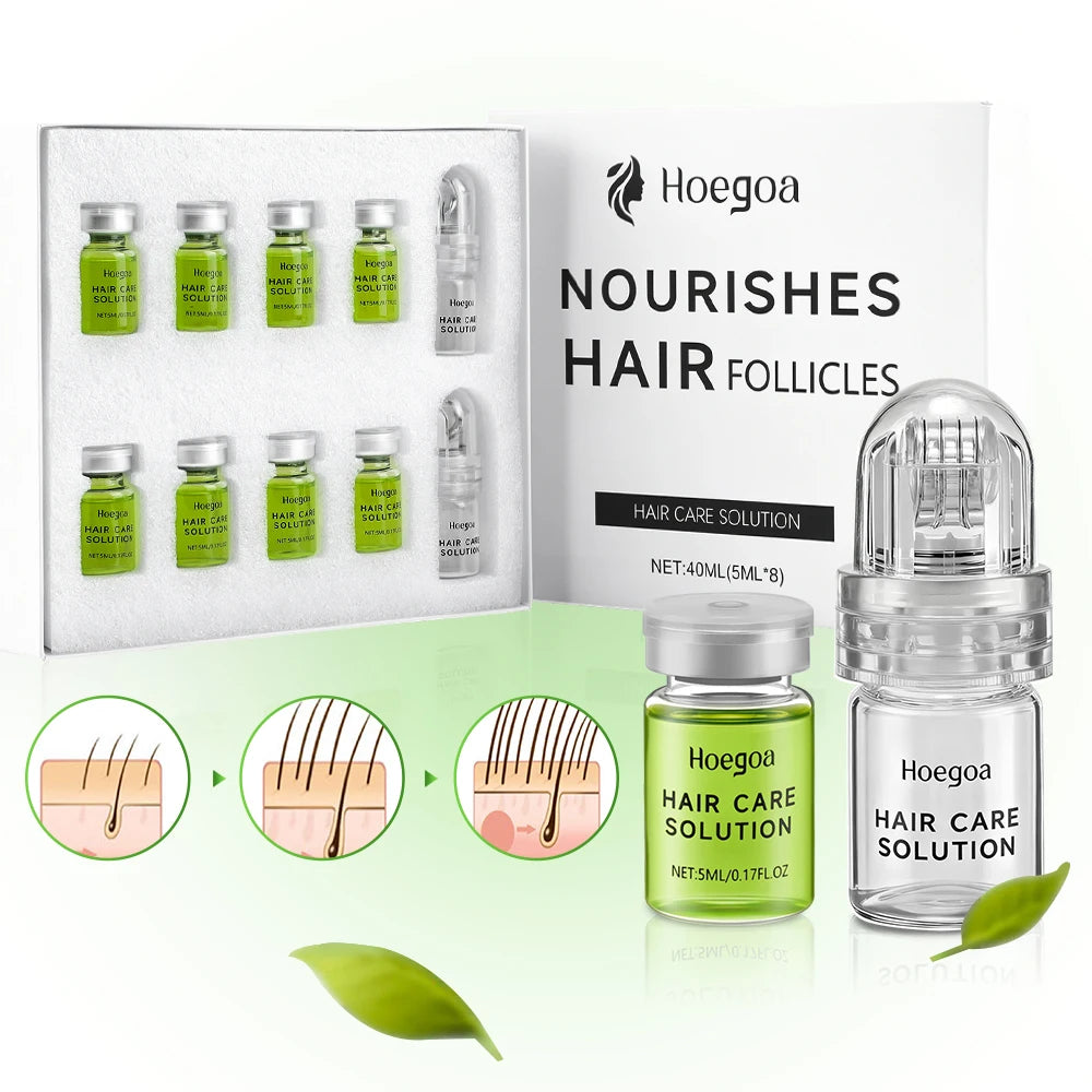 Sérum capillaire essentiel 1/2/3 boîtes pour renforcer les racines, réduire la chute, prévenir la calvitie, nourrir et favoriser la repousse des cheveux.